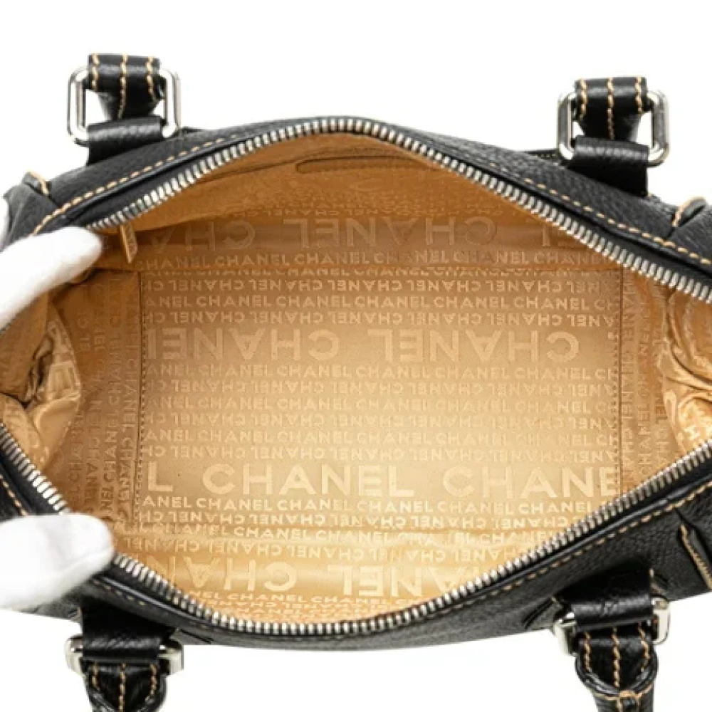 Chanel Vintage Pre-owned Leather chanel-bags Black Dames