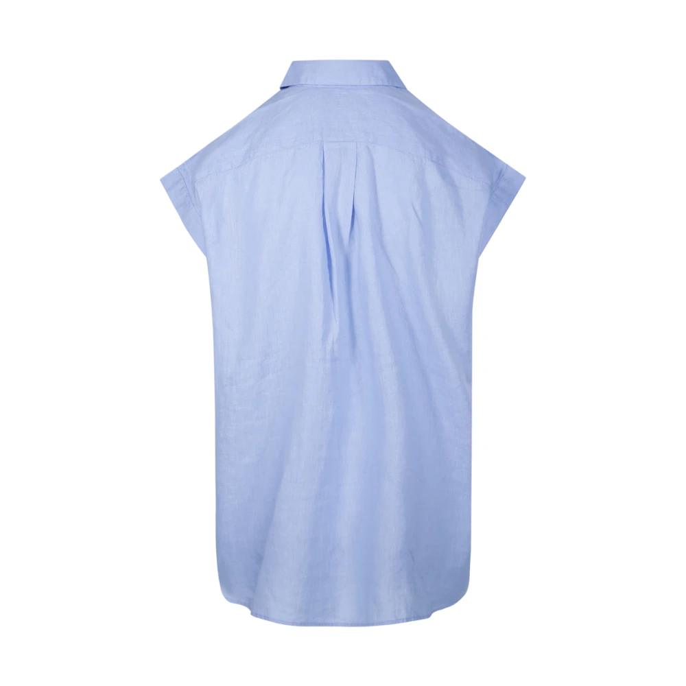 Ralph Lauren Knopen Voor Shirt Blue Dames