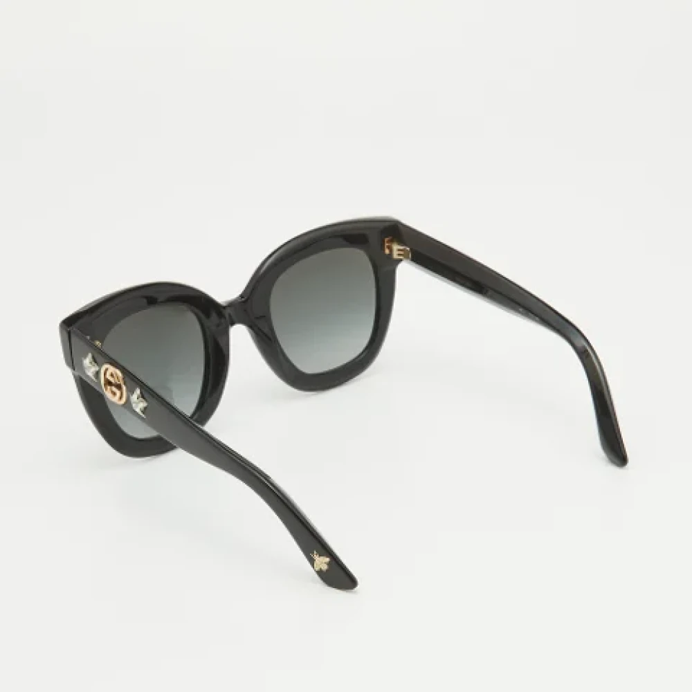 Gucci Vintage Pre-owned Acetate sunglasses Black Dames