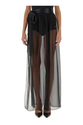 Gonna Lunga Silk Chiffon Skirt