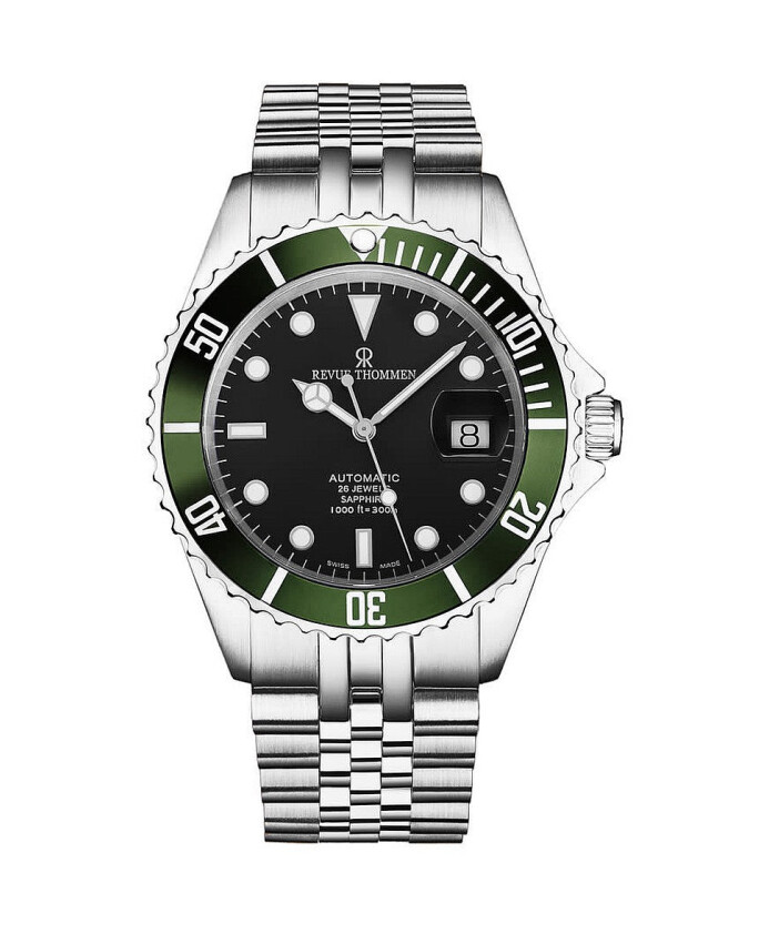 automatisch-duikhorloge-groene-bezel
