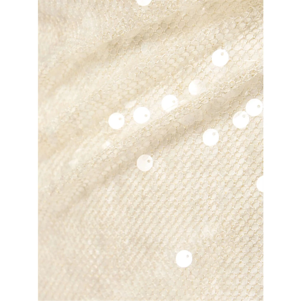 David Koma Witte Paillettenjurk met Open Rug White Dames
