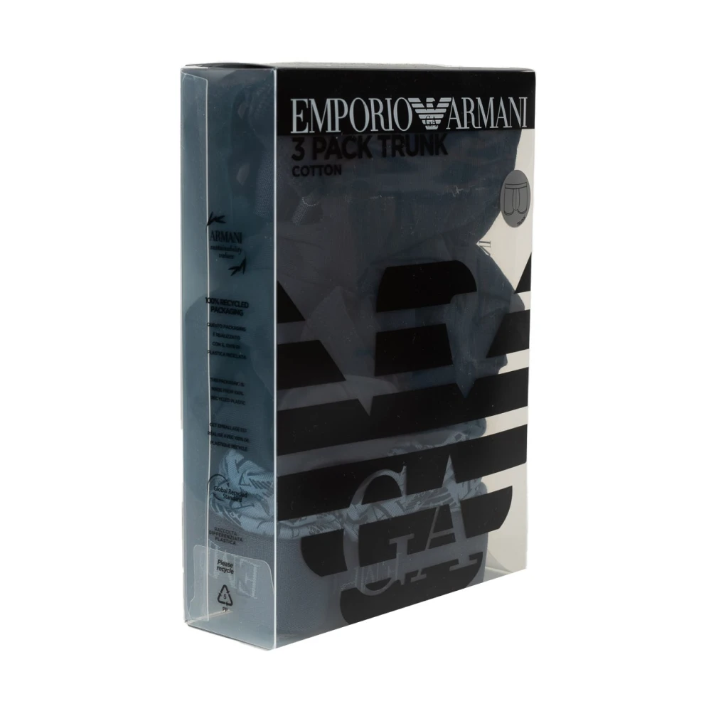 Emporio Armani 3-Pack Boxers Variety Set Blue Heren