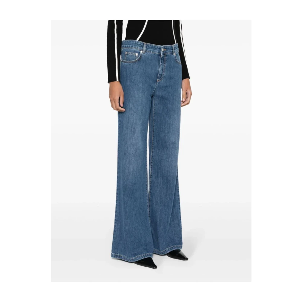 Moschino Flared Jeans Blue Dames