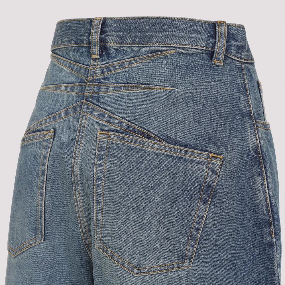 Alaïa Blauwe Broek voor Vrouwen Blue Dames