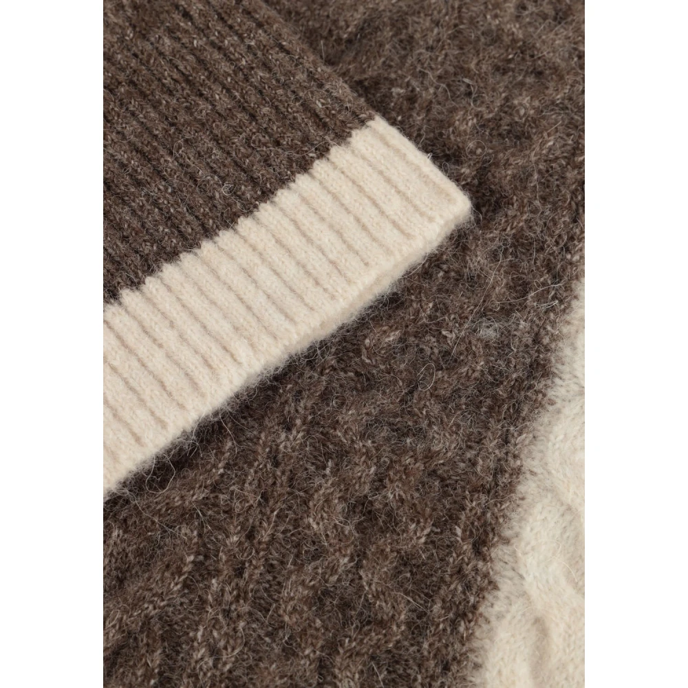 Object Beige Gebreide Pullover voor Vrouwen Beige Dames