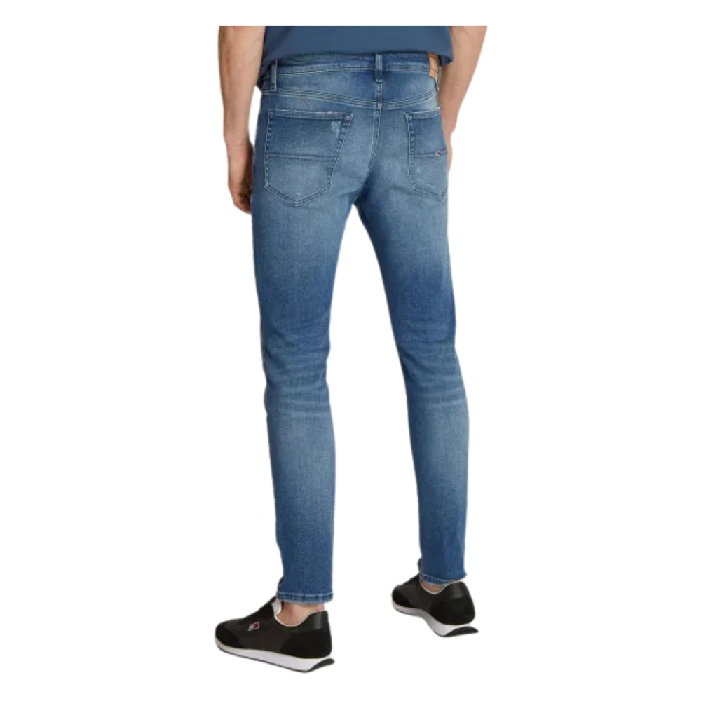 Tommy Hilfiger Vervaagde Denim Jeans met Distressed Details Blue Heren