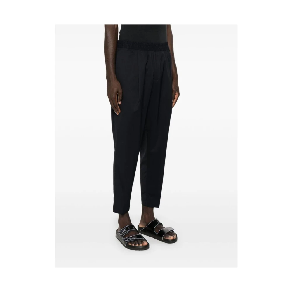 Briglia Navy Blauwe Wollen Broek Blue Heren