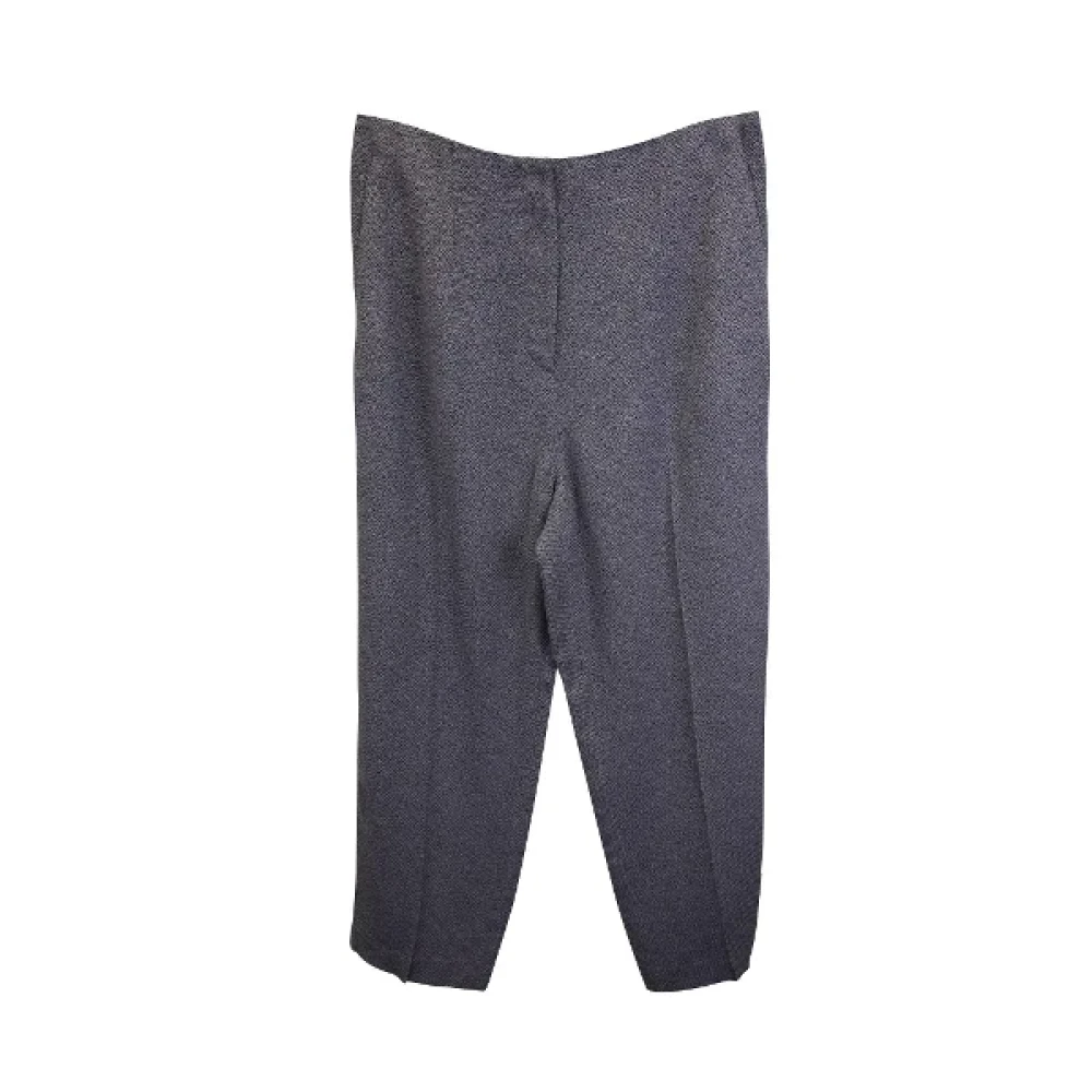 Armani Pre-owned Polyester bottoms Gray Dames
