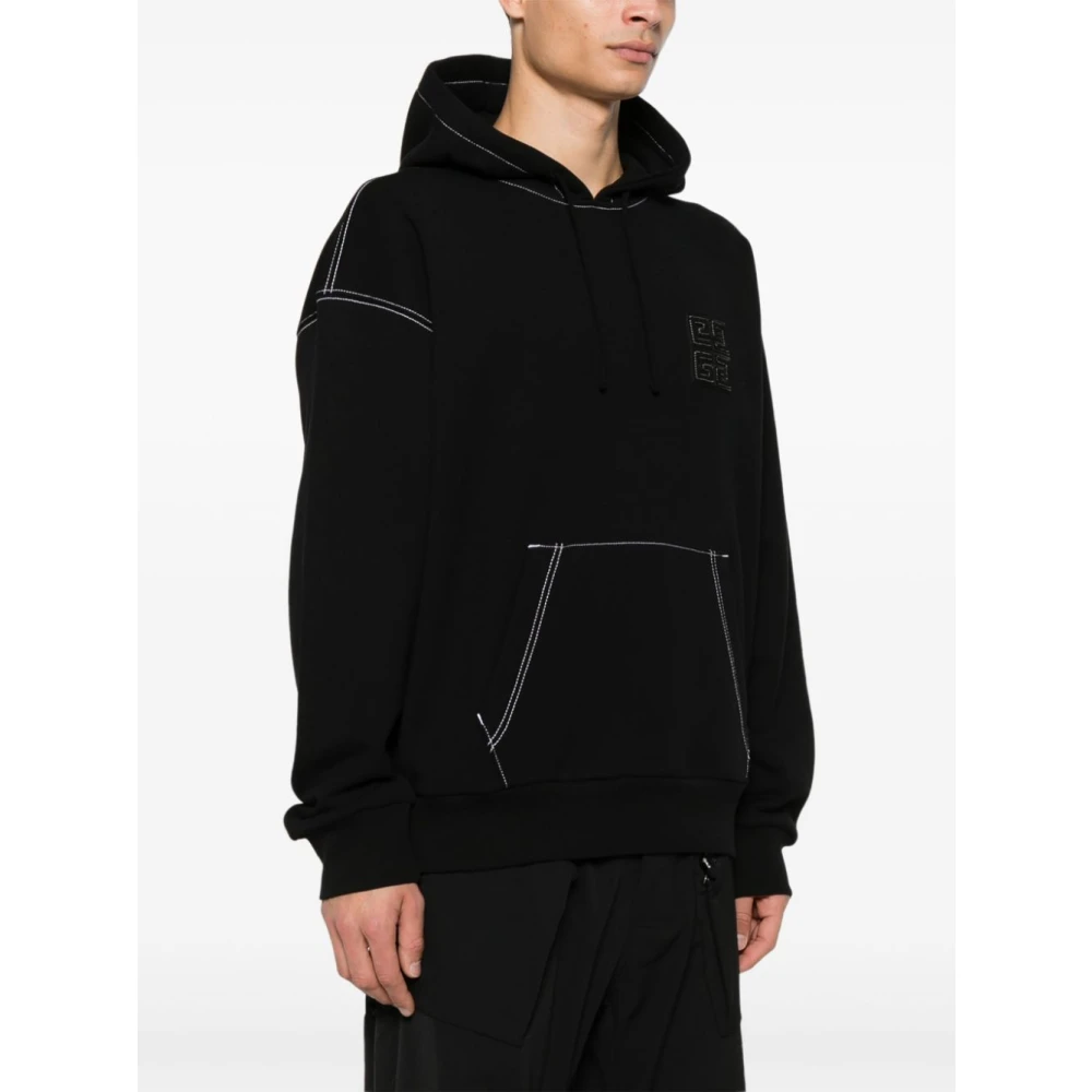 Givenchy Zwarte Hooded Sweatshirt Black Heren