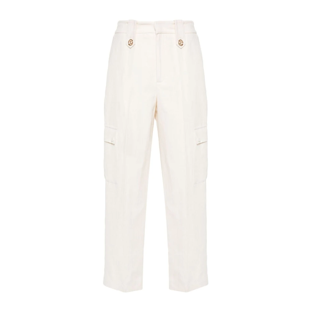 Twinset Tapered Trousers Beige Dames