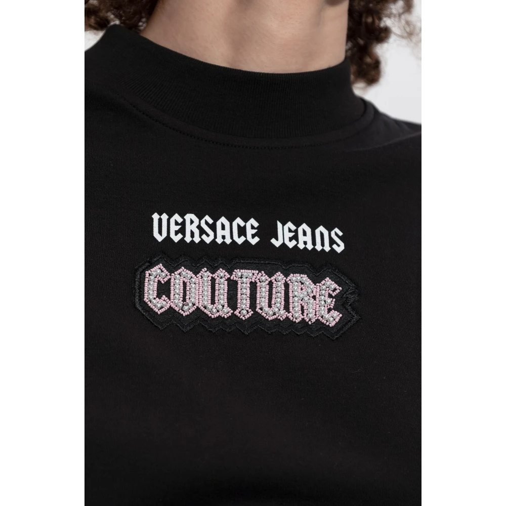 Versace Jeans Couture Mouwloze top Black Dames