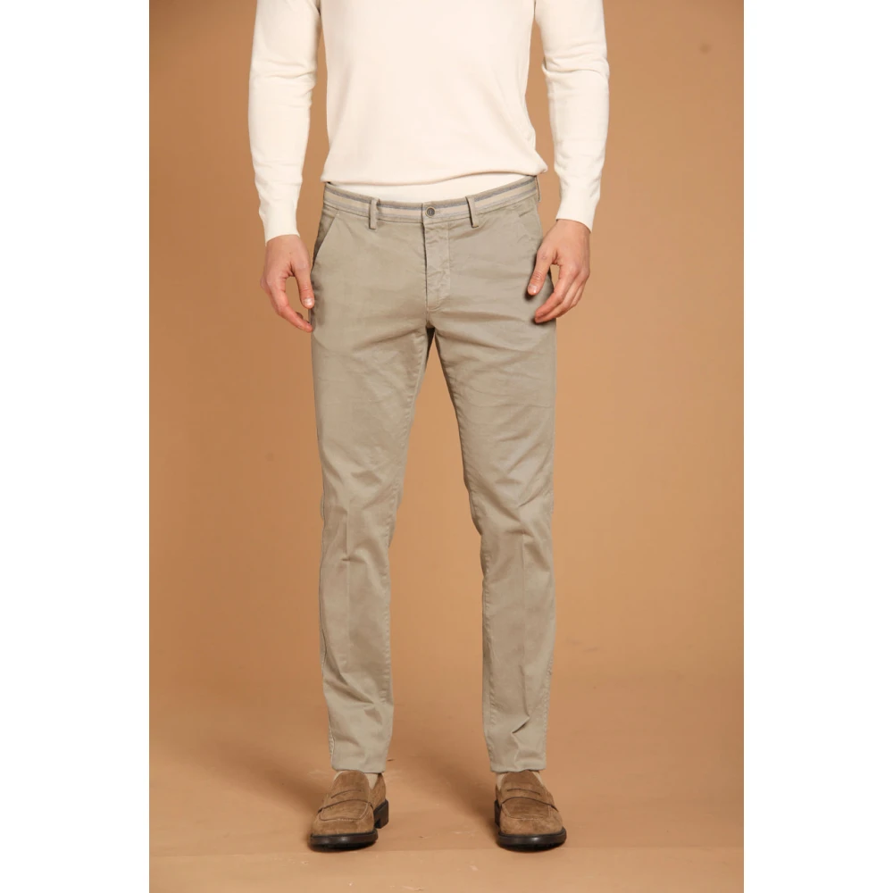 Mason's Slim Fit Winter Chino Broek Green Heren