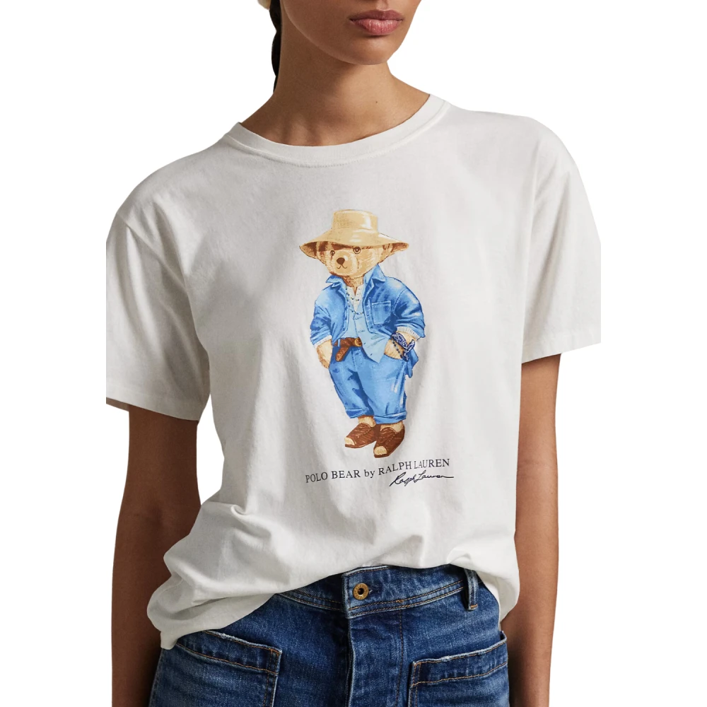 Polo Ralph Lauren Reiziger Korte Mouw T-shirt Nevis White Dames