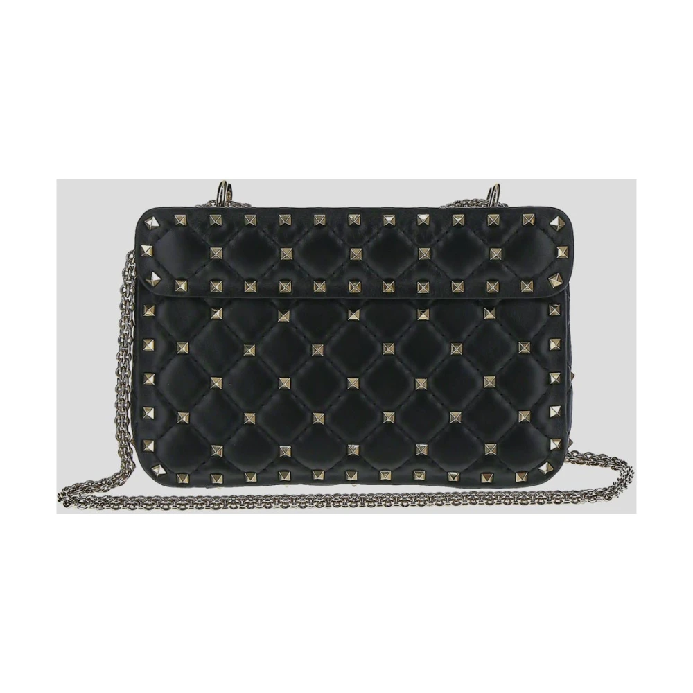 Valentino Garavani Spike Leren Tas Black Dames