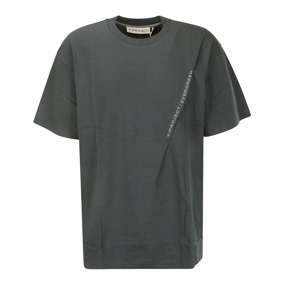 Y Project Evergreen Pinched Logo T-shirt Gray Heren
