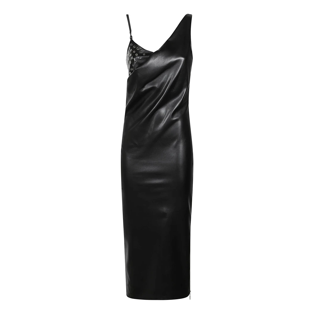 PATRIZIA PEPE Elegante Zwarte Jurk voor Vrouwen Black Dames