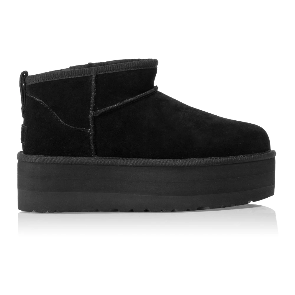 UGG Klassiska Ultra Mini Platform Boots Black, Dam