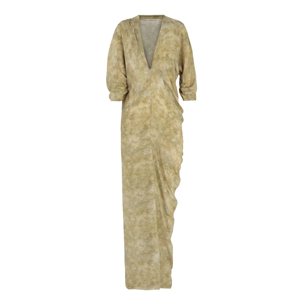 Cortana Zijden Hope Print Lange Jurk Green Dames
