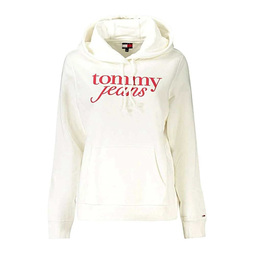 Tommy Jeans Women's White Felpa - Hoodies - Xs - Sweatshirts & Hoodies