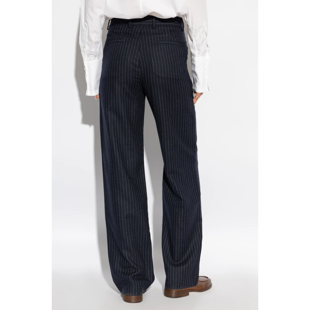 A.p.c. Geplooide broek Blue Dames