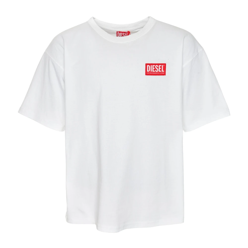 Diesel Boxt Lab T-Shirt Oversized Fit White Heren