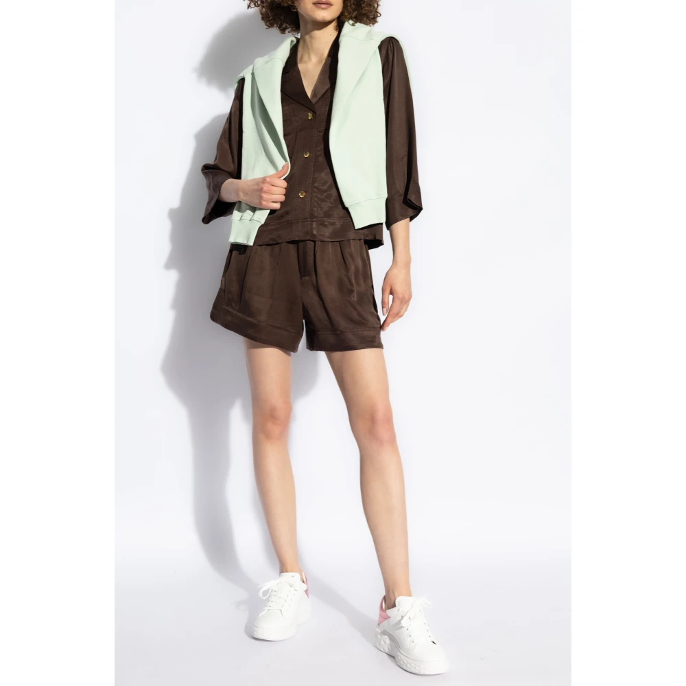 Ganni Shirt met zakken Brown Dames