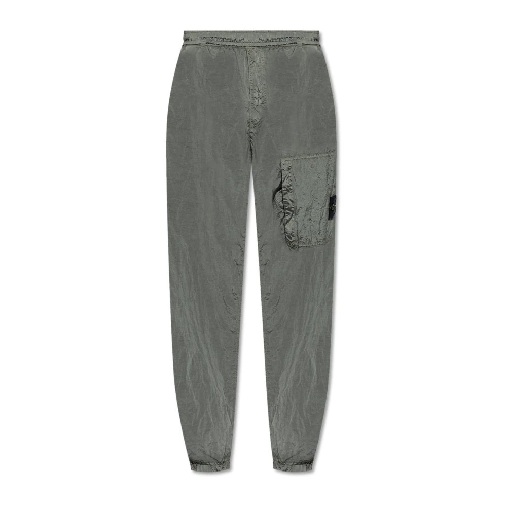 Stone Island Broek met logo Gray Heren