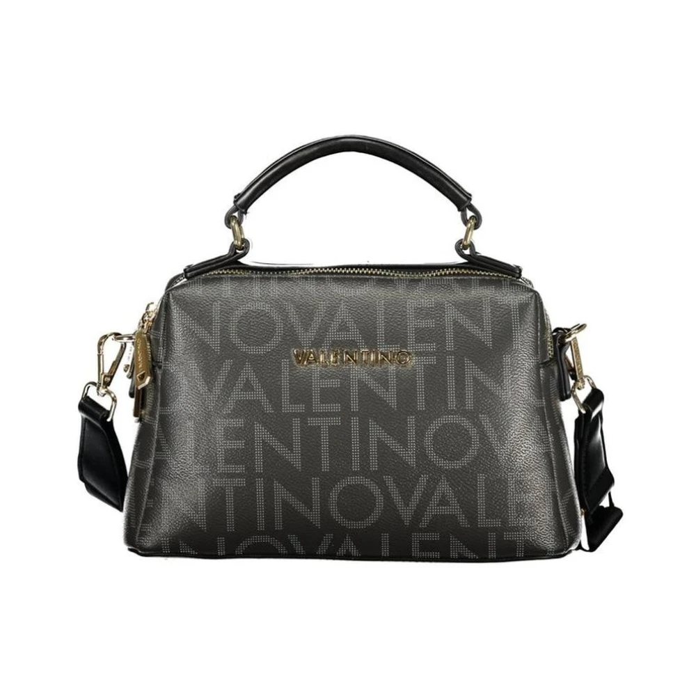 Valentino Women's Black Handbags, One Size, Polyethylene Handbag With Modern Design