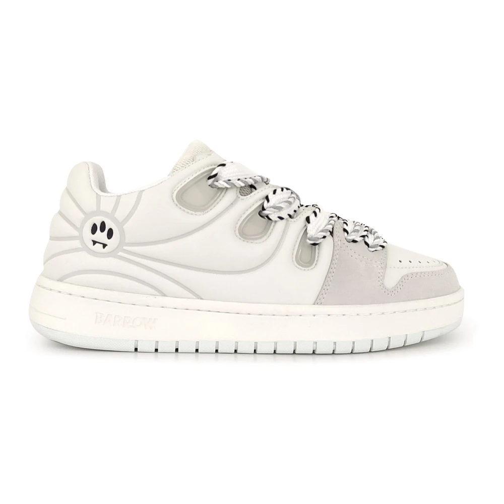 Barrow Skate Logo-Embellishment Sneakers Heren Schoenen Wit