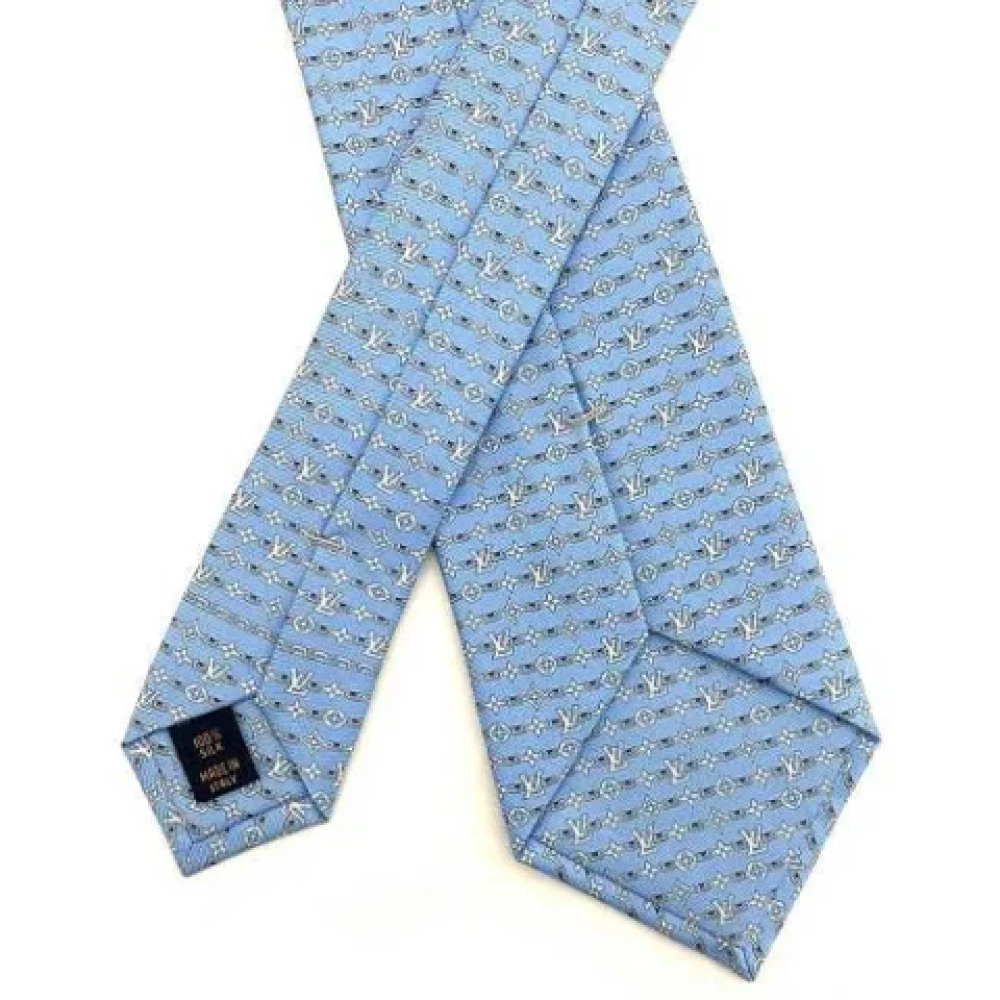 Louis Vuitton Vintage Pre-owned Silk home-office Blue Heren