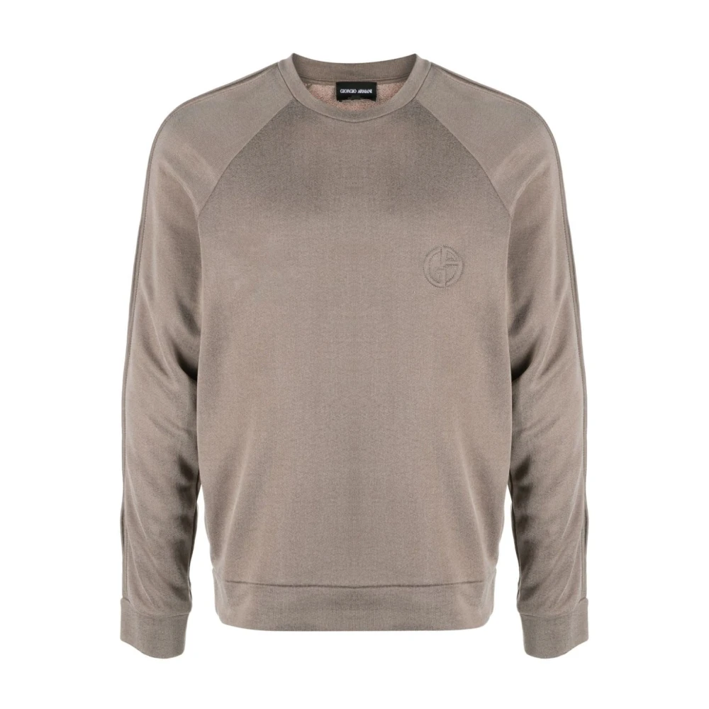 Giorgio Armani Beige Hoodies, Male, L, Sweatshirt