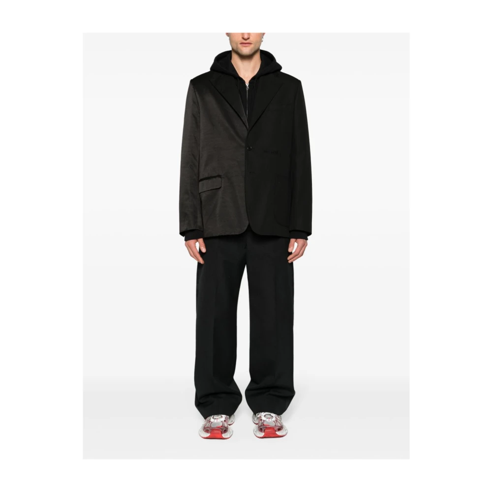 MM6 Maison Margiela Geprint Jasje van Katoen Black Heren