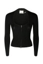 black-cardigan-ribbed-knit-zip-fastening