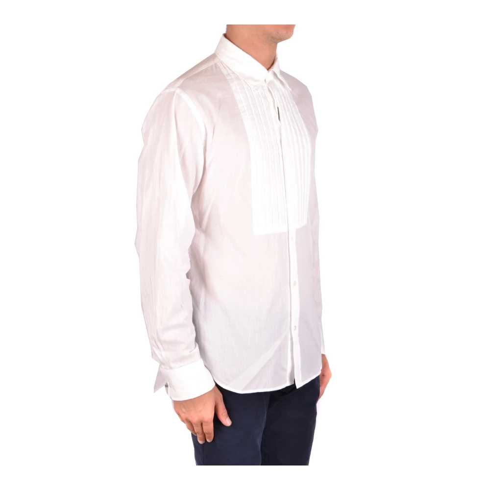 Burberry Witte Klassieke Katoenen Overhemd White Heren