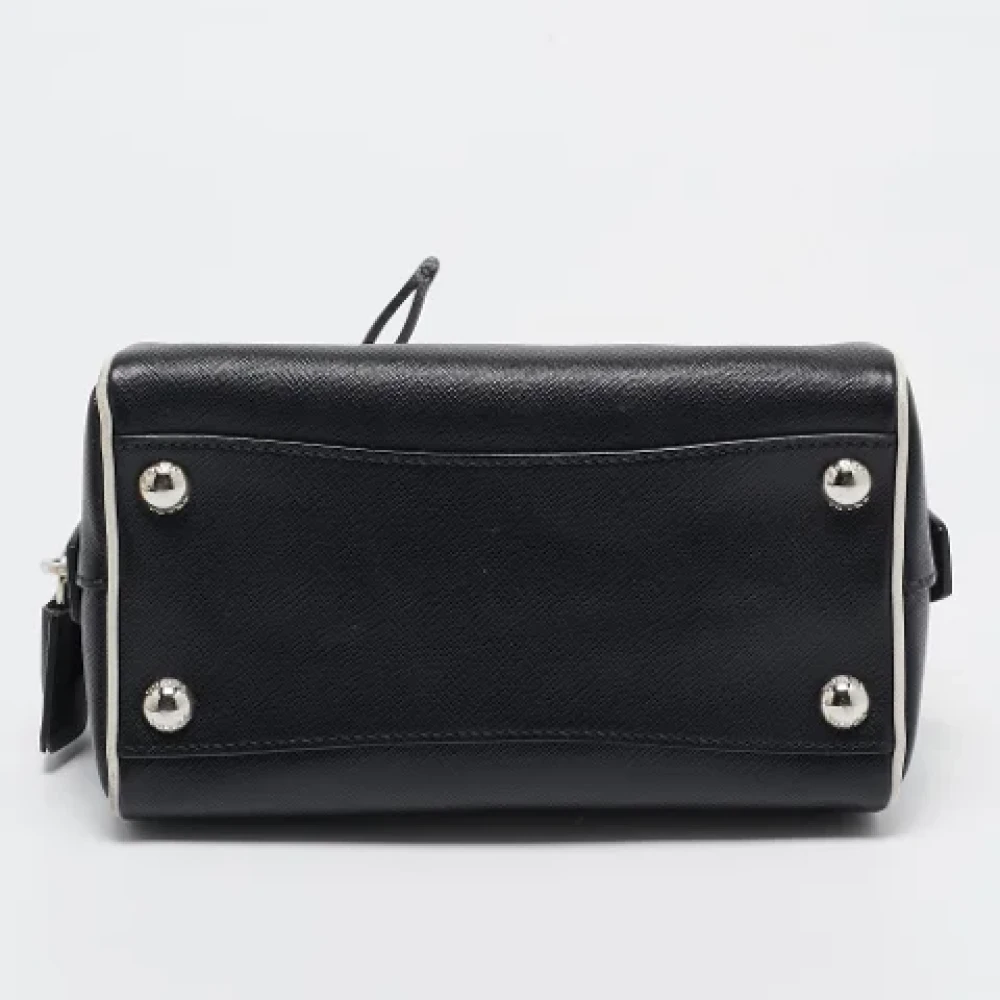 Prada Vintage Pre-owned Leather prada-bags Black Dames