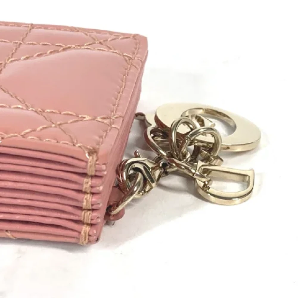 Dior Vintage Pre-owned Leather home-office Pink Dames