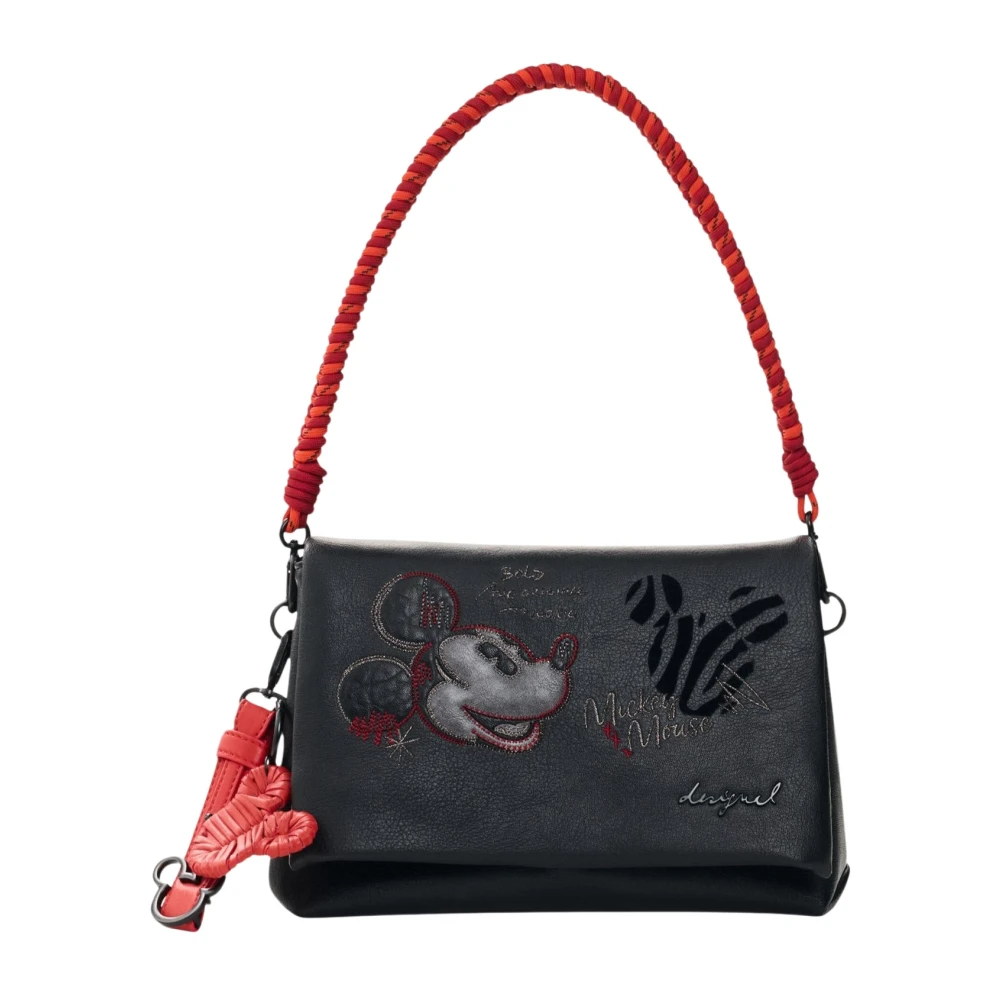 Desigual Mickey Face Venecia 4 Bolso Bags Mujer Negro 