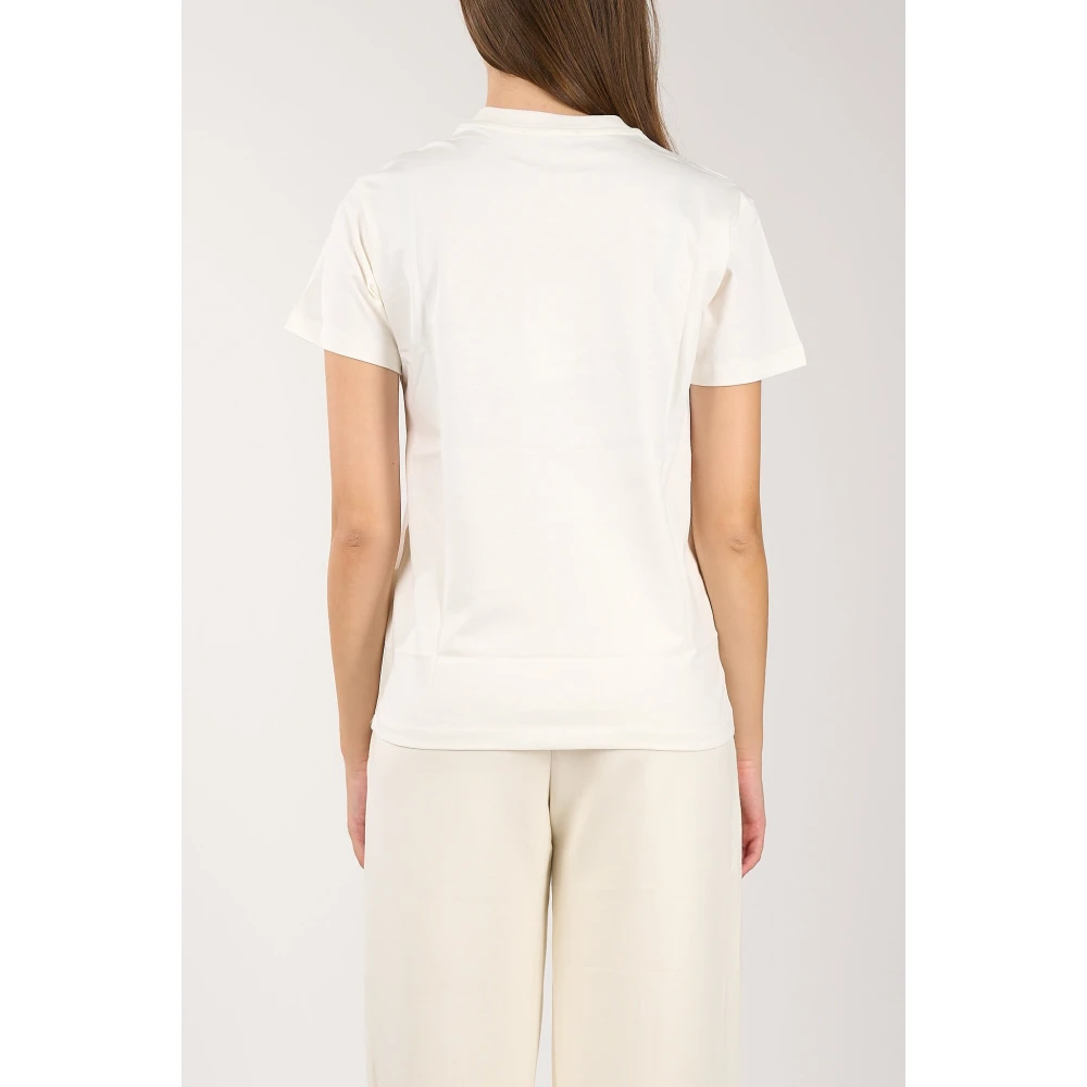 Hinnominate Katoenen Jersey T-shirt met Bedrukt Logo White Dames