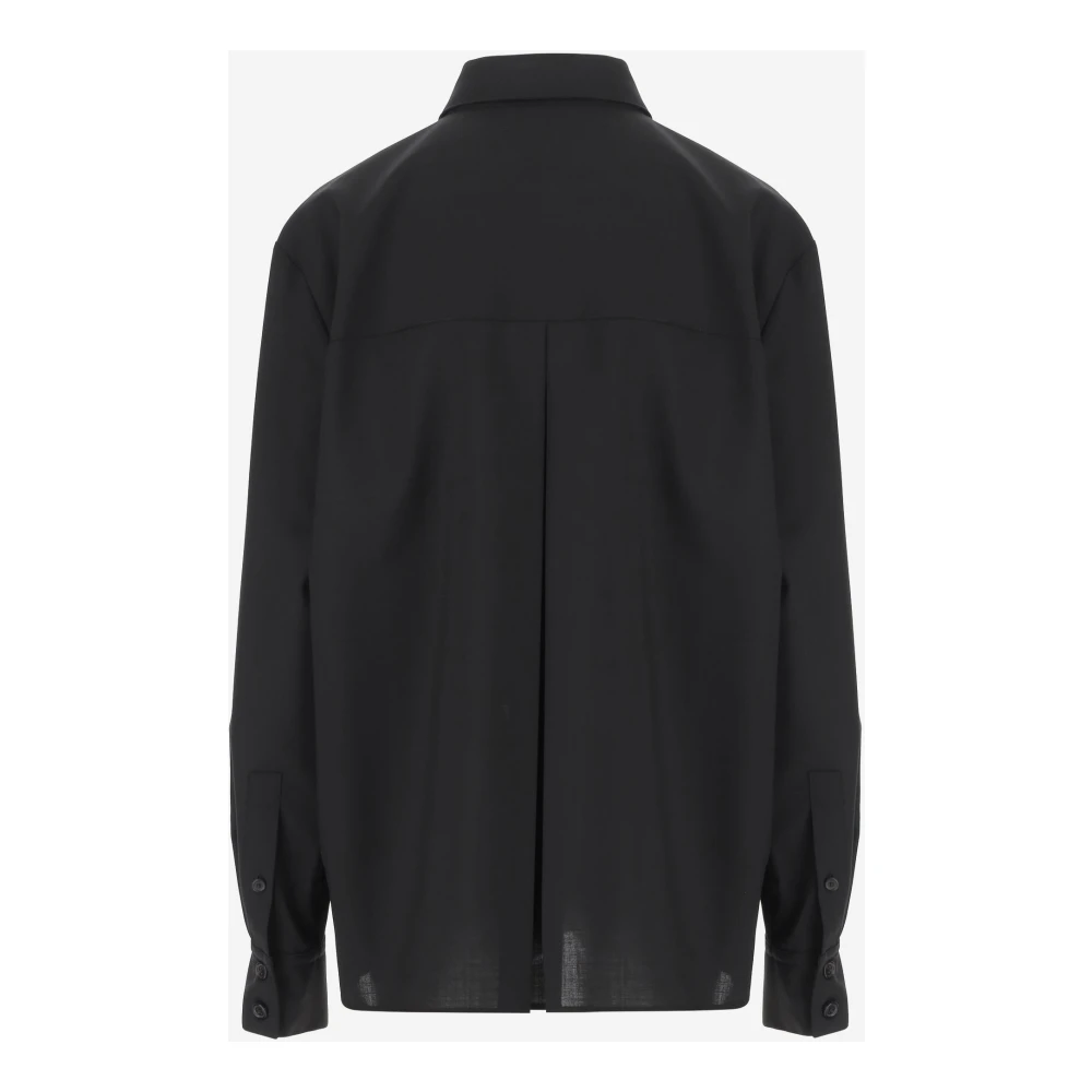 Khaite Zwarte Yatty Top Shirt Black Dames