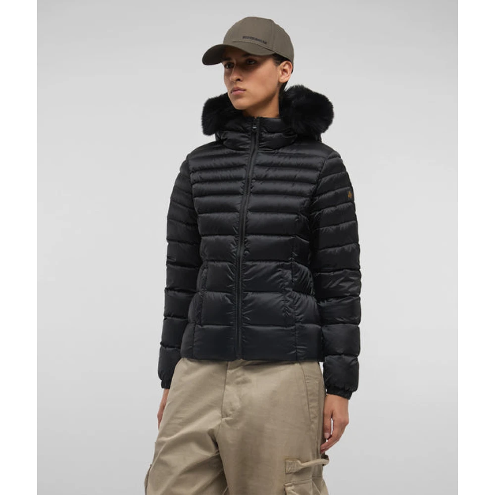 RefrigiWear Zwarte Jas Black Dames