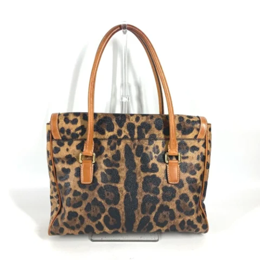 Dolce & Gabbana Pre-owned Fabric totes Brown Dames