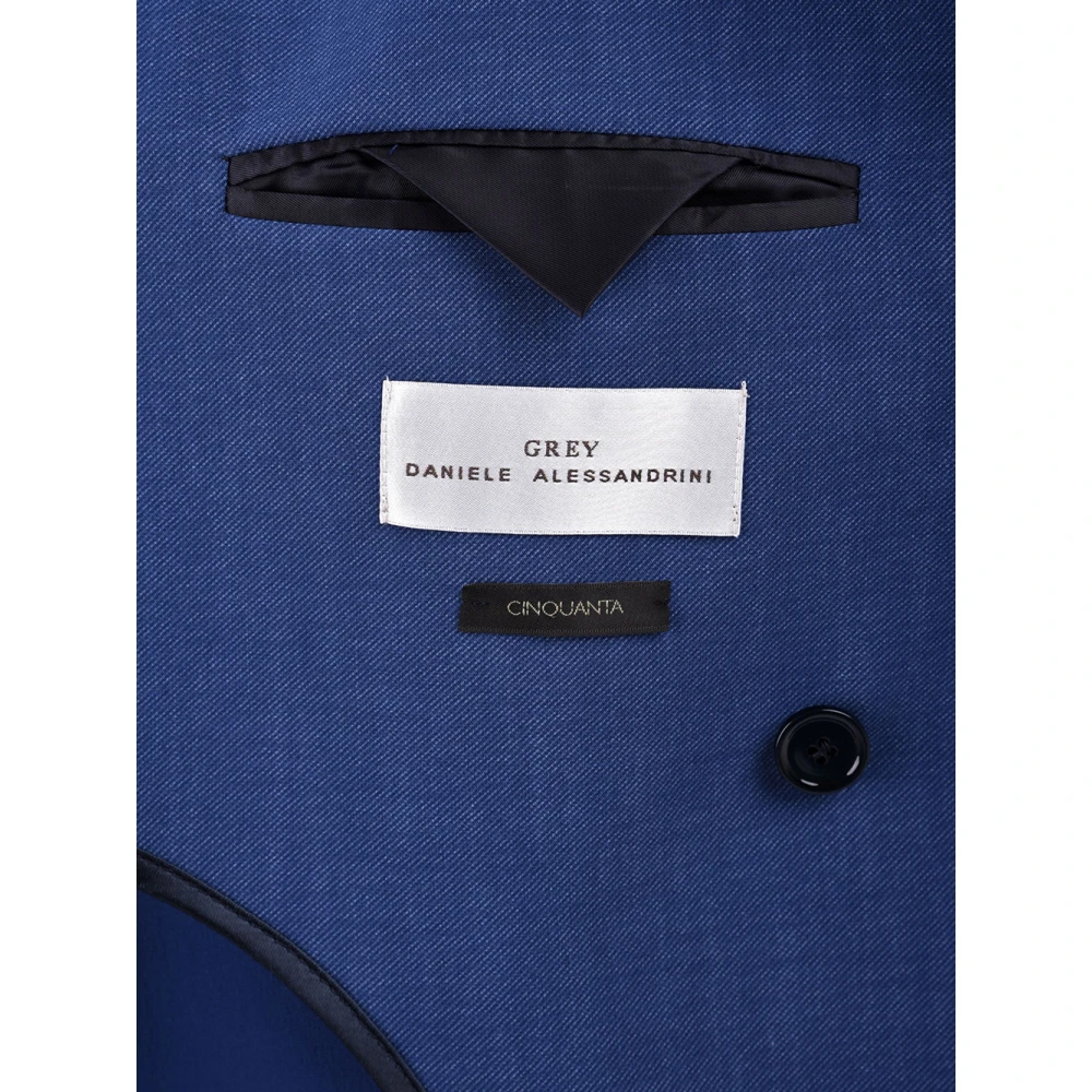 Daniele Alessandrini Blauwe Capri 23 Jas Blue Heren