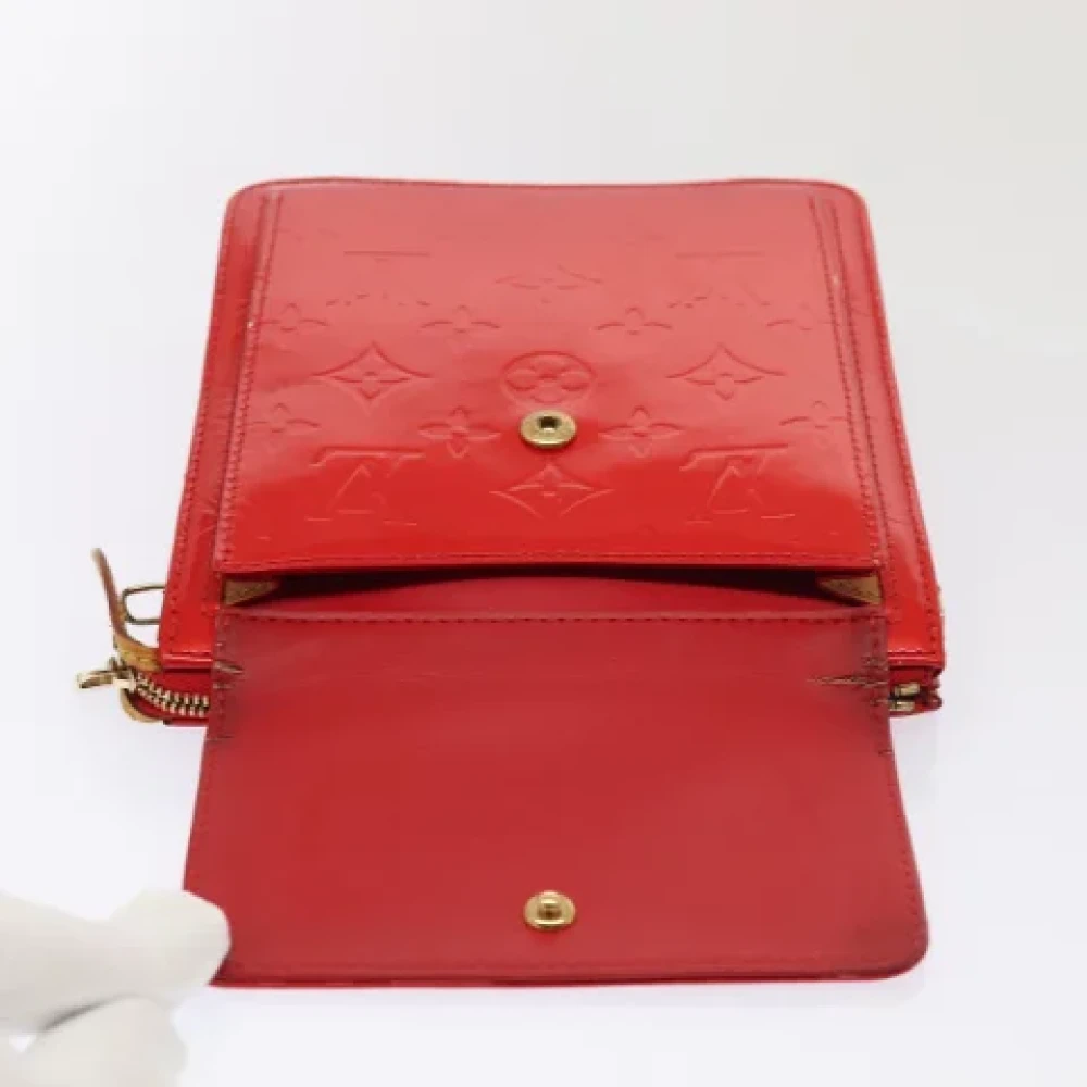 Louis Vuitton Vintage Pre-owned Leather pouches Red Dames
