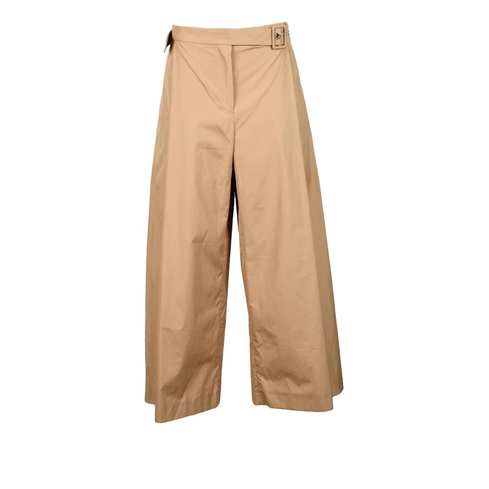Max Mara Katoenen Broek Brown Dames