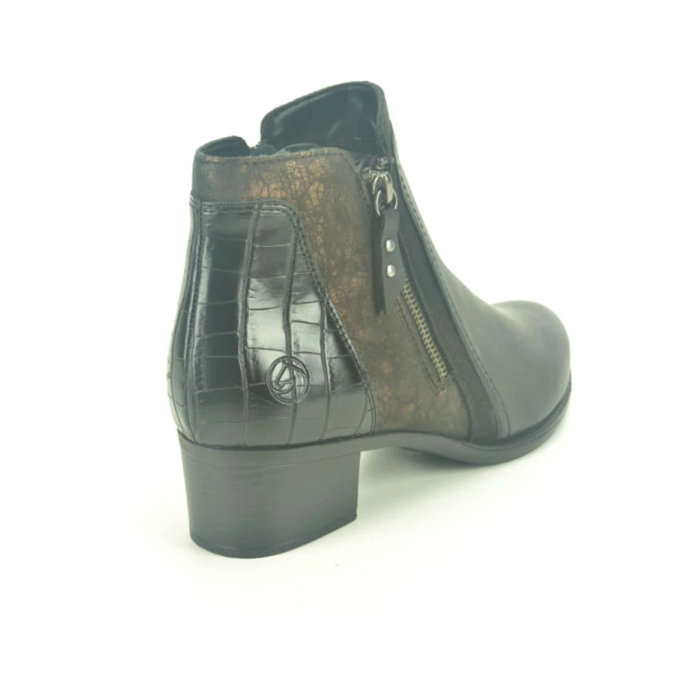 Remonte Zwart Botje +Tiret 3cm