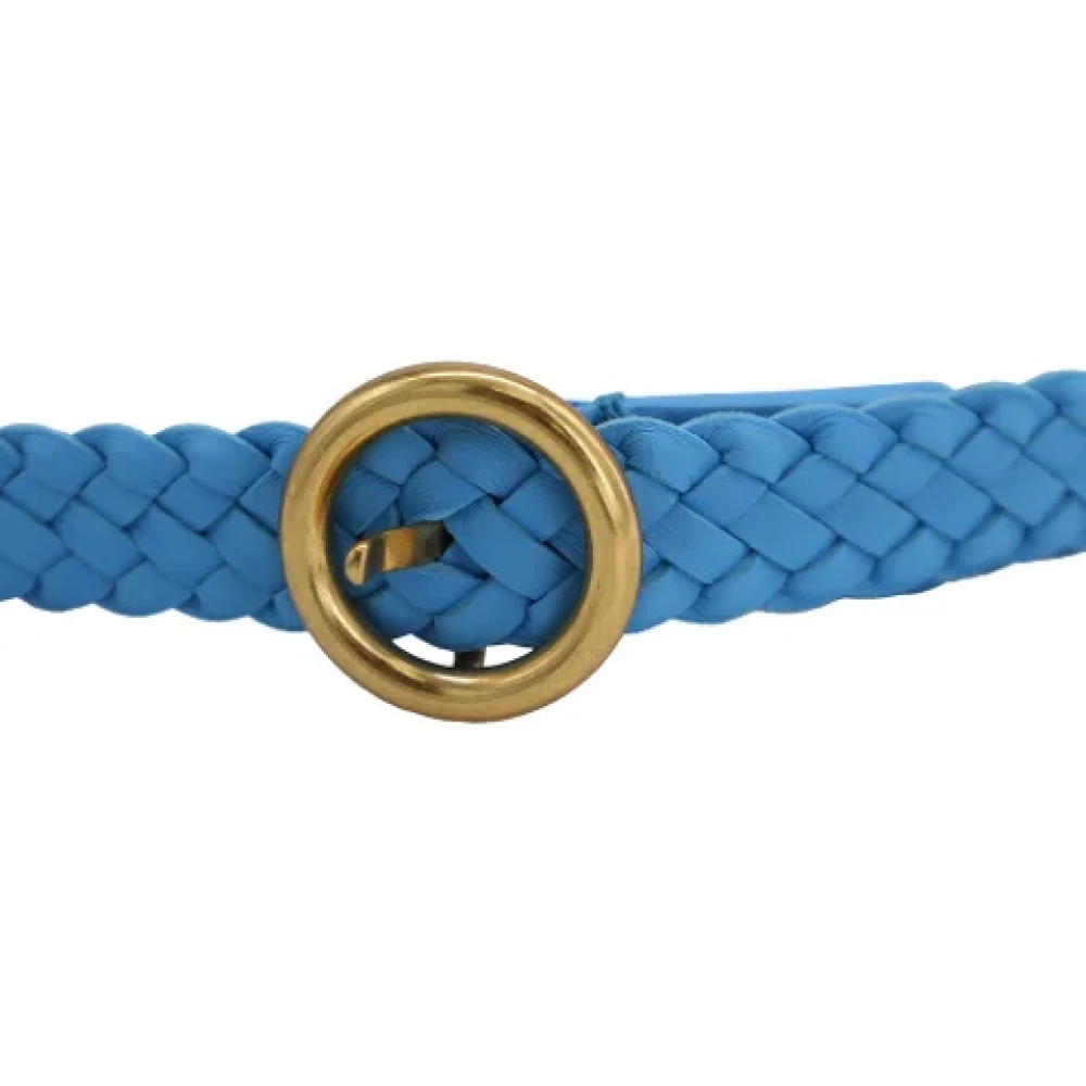 Bottega Veneta Vintage Pre-owned Leather belts Blue Dames