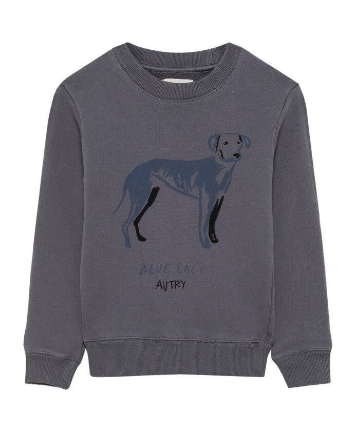 pull-gris-dentelle-bleue-coton-enfants
