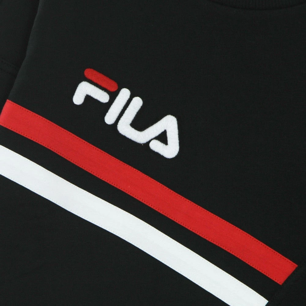 Fila Zwarte Beauty Cropped Crew Sweatshirt Lichtgewicht Black Dames