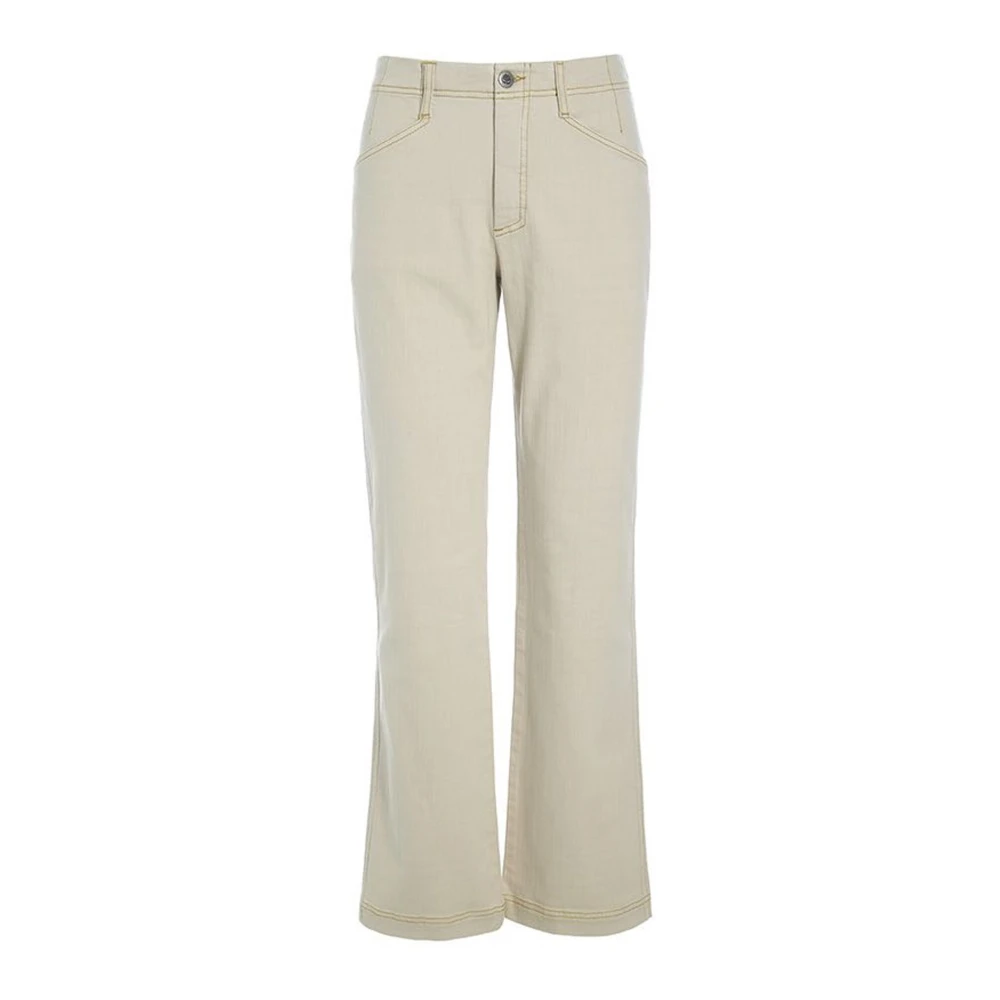 Bitte Kai Rand Stretch Bootcut Jeans in Ivory Beige Dames